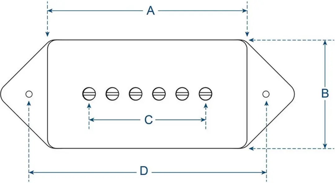 Boston VDE-46-NBK Single Coil Pickup - Alnico 5 - Zwart