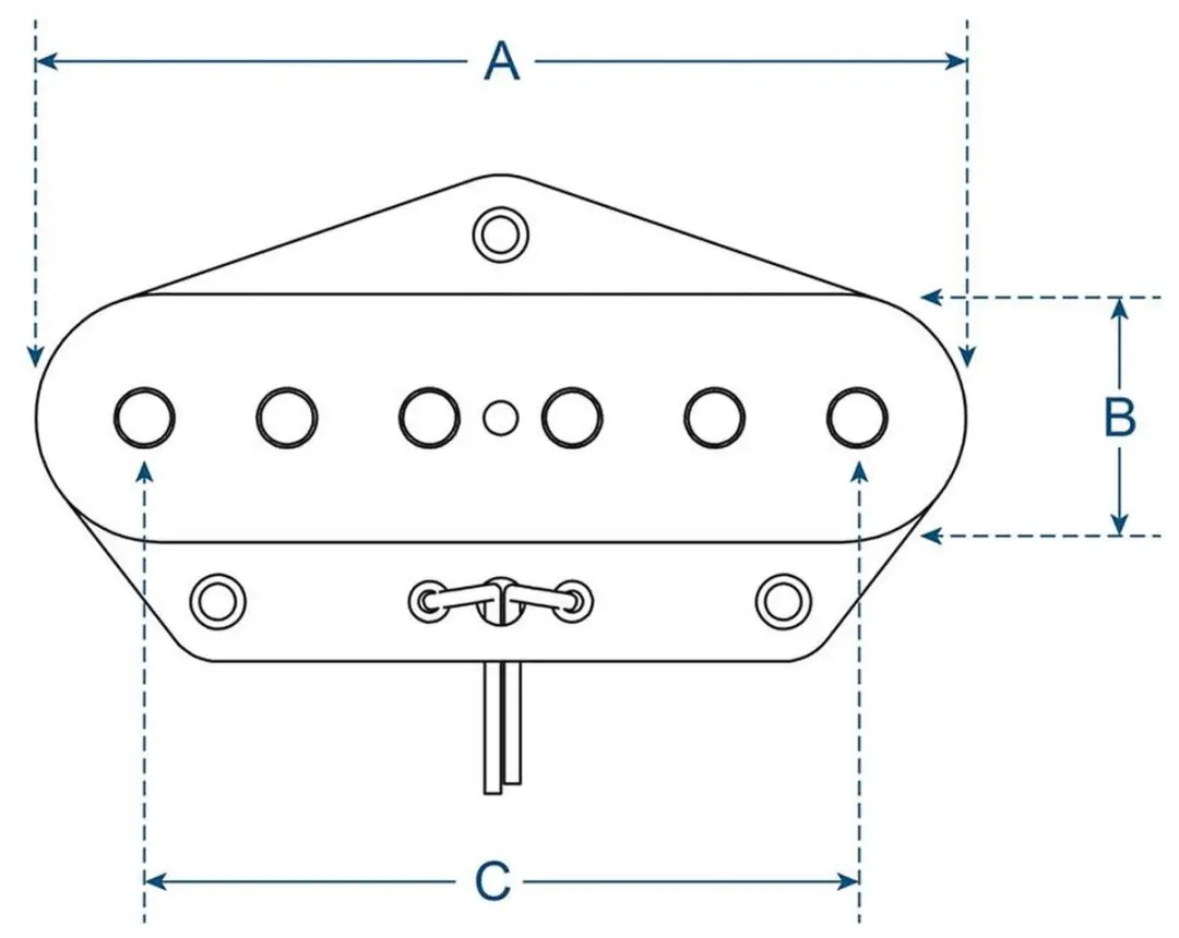 Boston VTE-52-B Single Coil Pickup - Zwart