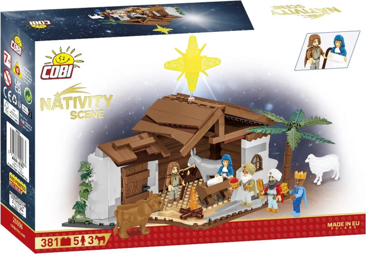 Cobi Kerststal Kerstwieg 20006 - 381 Onderdelen - Meerkleurig