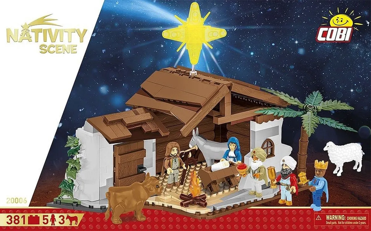 Cobi Kerststal Kerstwieg 20006 - 381 Onderdelen - Meerkleurig