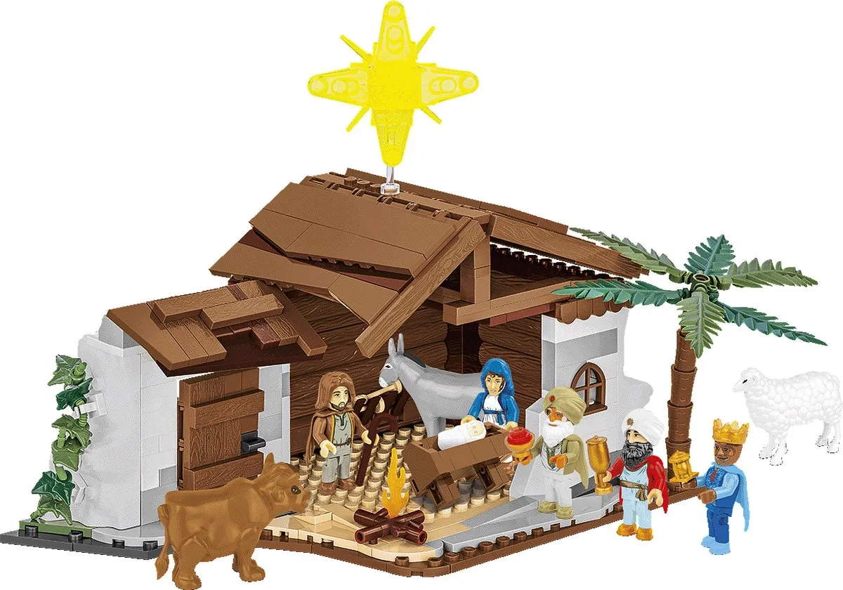 Cobi Kerststal Kerstwieg 20006 - 381 Onderdelen - Meerkleurig