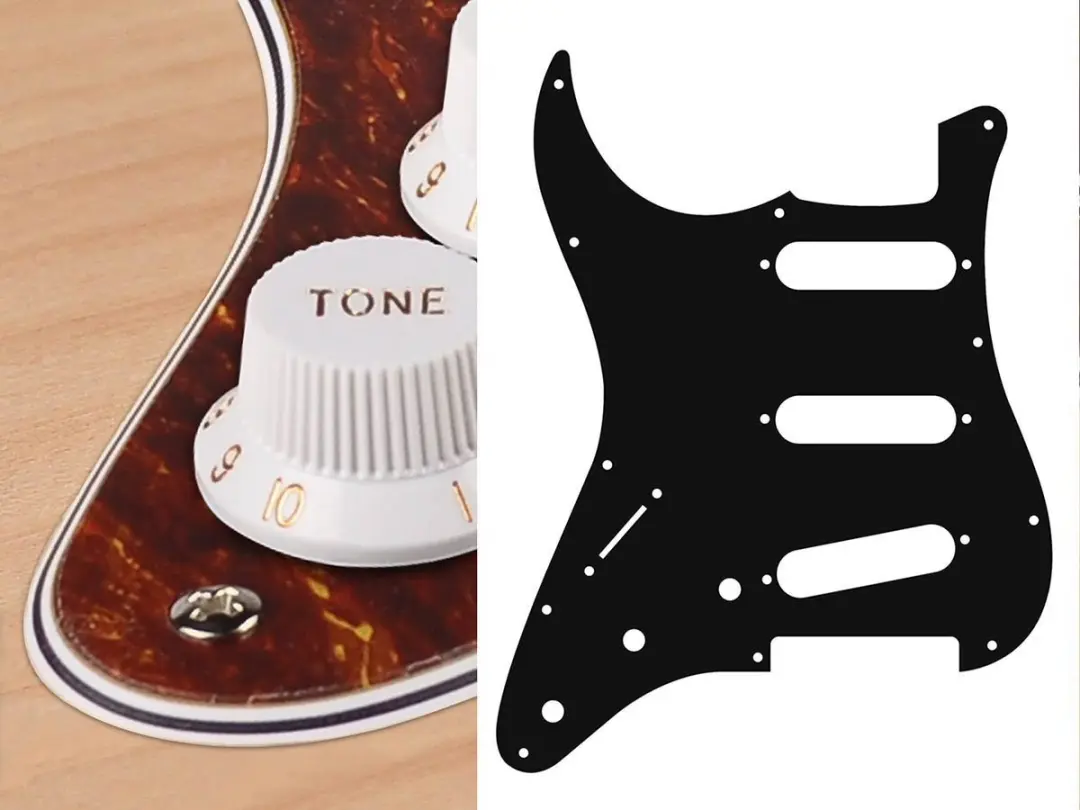 Boston SL-413-T Pickguard - Linkshandig - 3 Potten - Tortoise