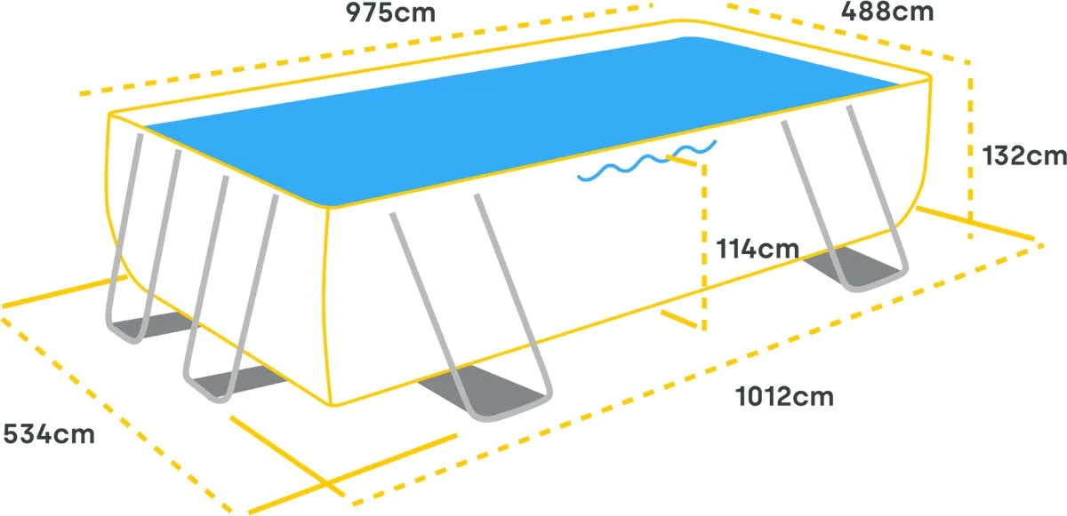 Bestway APX365 Bovengronds Zwembadset 52.231L - 956x488x132cm - afbeelding 6 van 6
