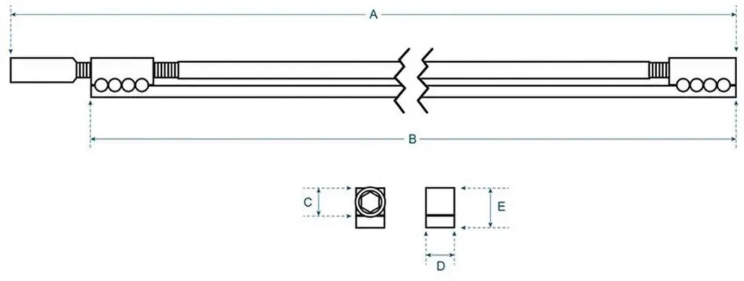 Boston TRD-360-HY Double Action Truss Rod 360mm