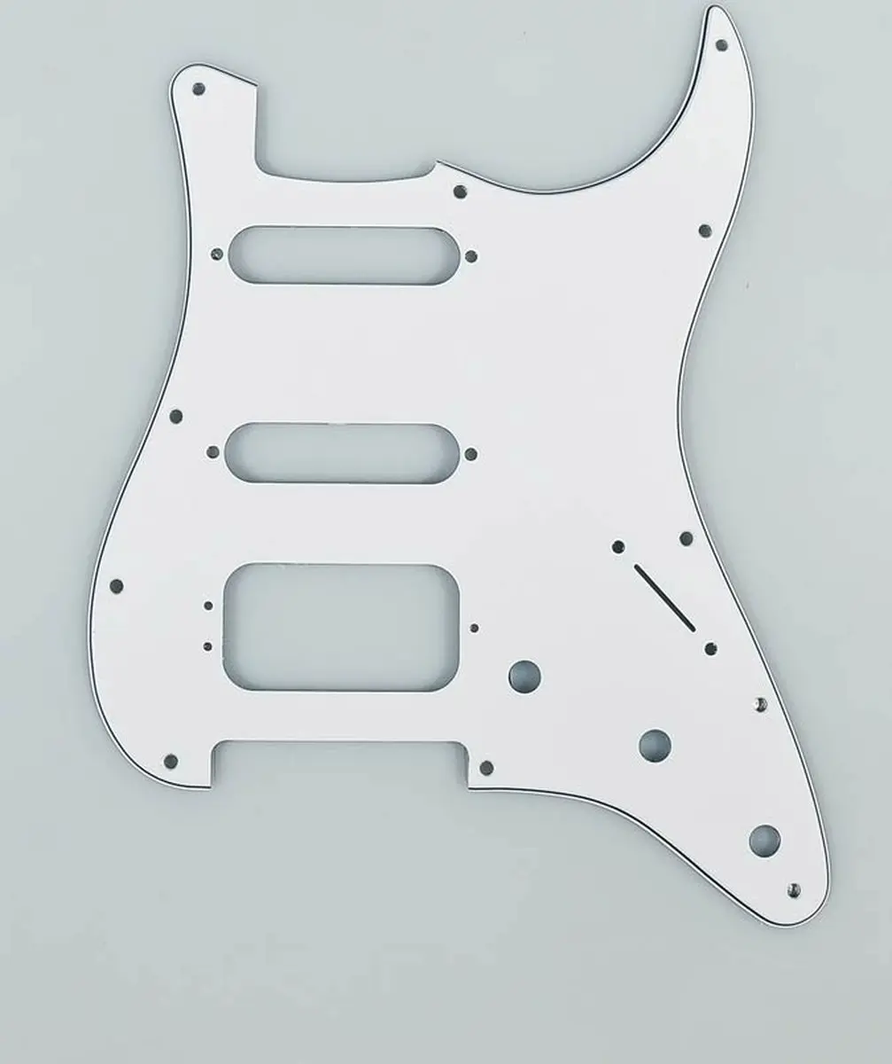 Fender Standard Strat HSS Pickguard 3-ply Wit