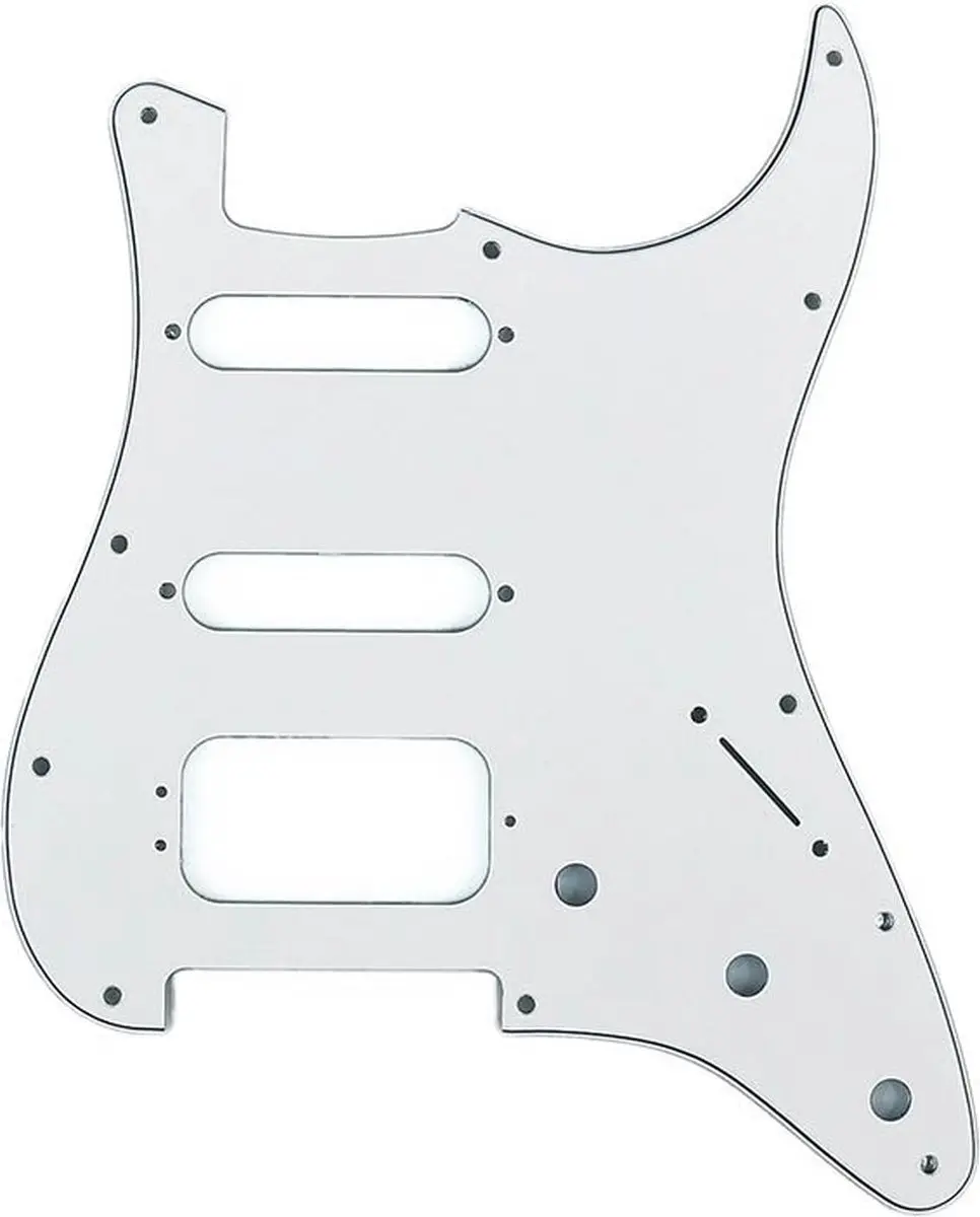 Fender Standard Strat HSS Pickguard 3-ply Wit