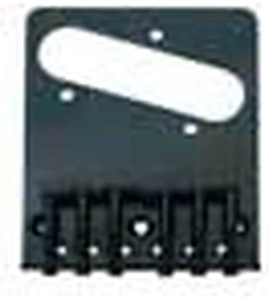 Boston T-62-B Brug-Staartstuk Grooved Saddles - Zwart