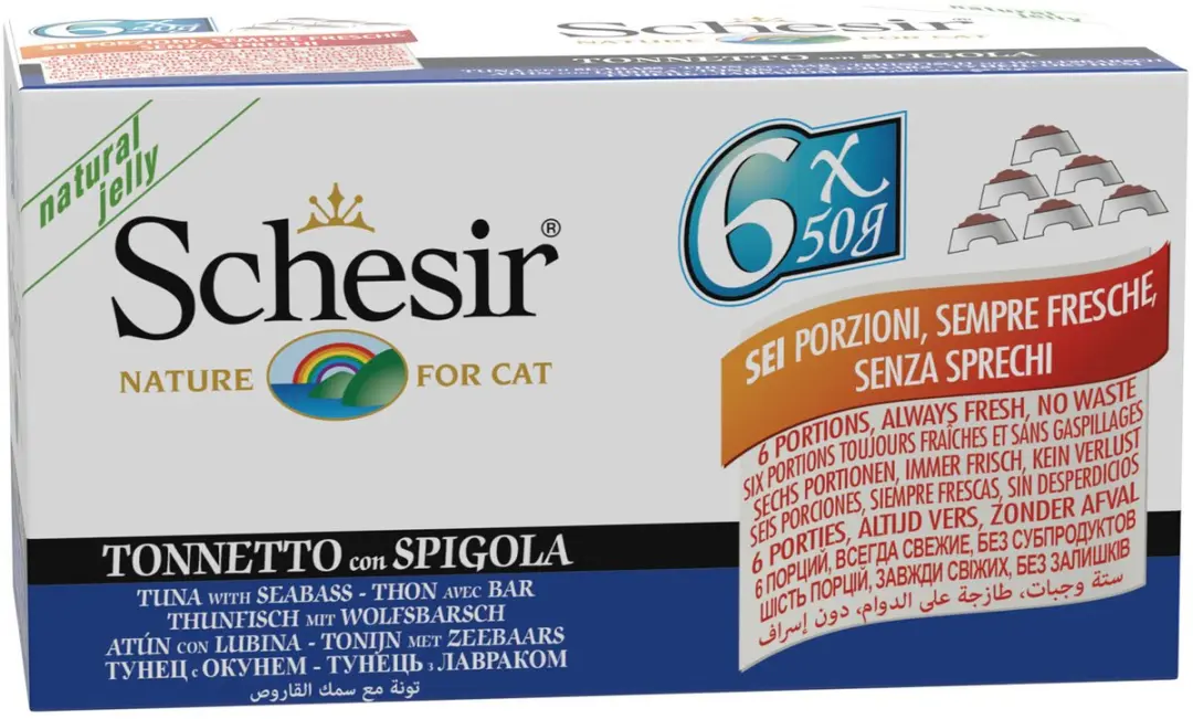 Schesir M-Pack Natvoer Kat Tonijn & Ozeabaars