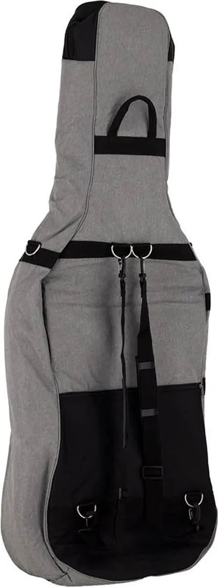 Boston CT-134-GR Cello Tas 3/4 - Lichtgrijs - 19mm - 2 Banden