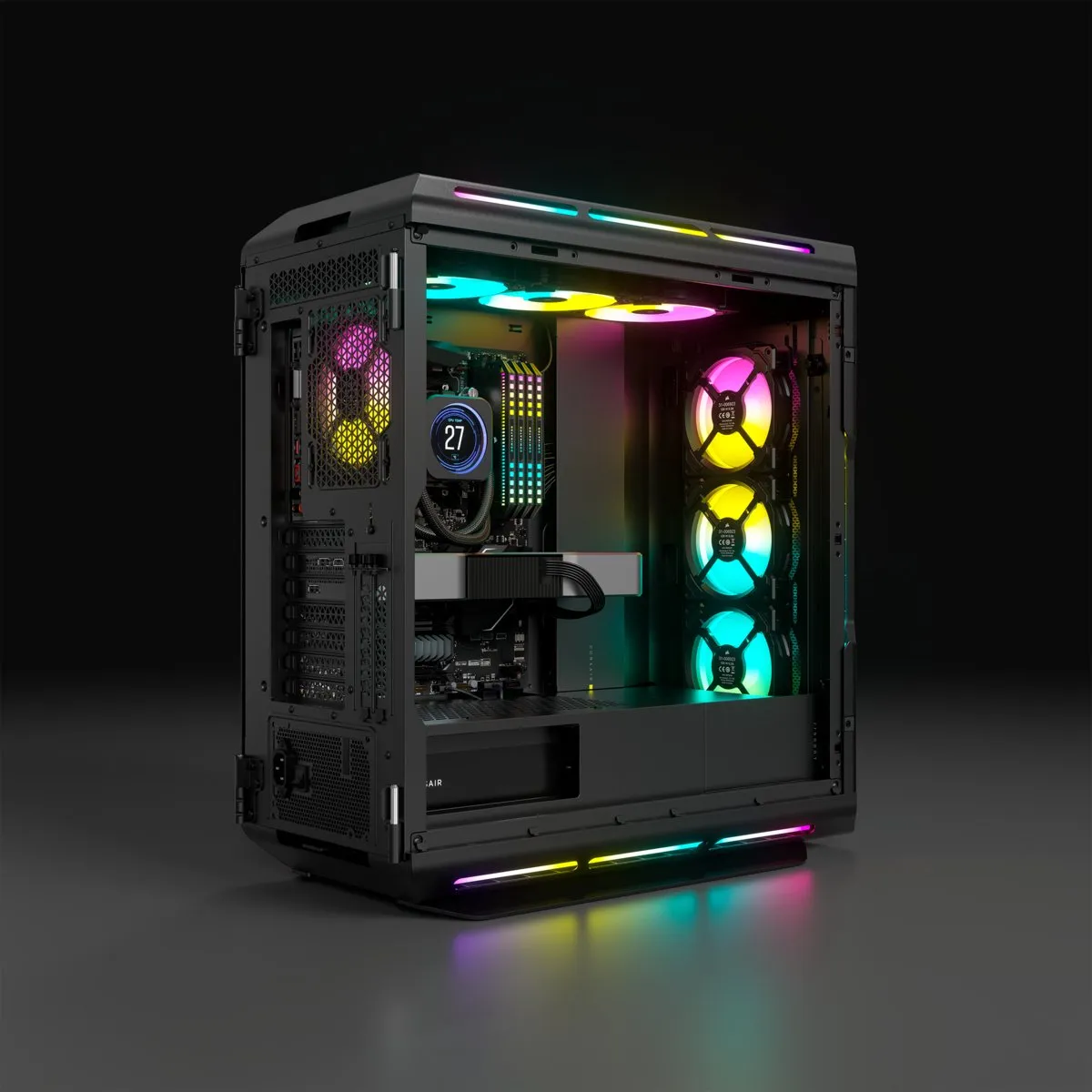 Corsair 5000T RGB TG Behuizing - Midtower - ATX - 3 Ventilatoren - Zwart