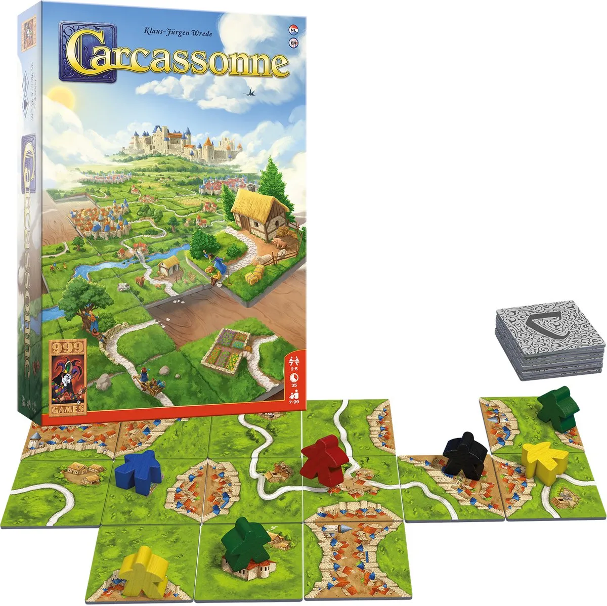999 Games Carcassonne Basisspel - Bordspel - 2-5 Spelers