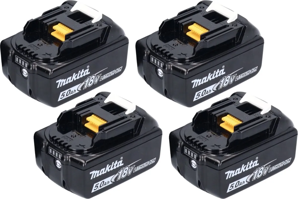 Makita BL1850B Accu - 5000mAh - 4 Stuks