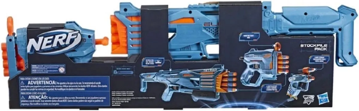 Nerf Elite 2.0 F5031 Stockpile Pack - Oranje/Blauw - afbeelding 6 van 6