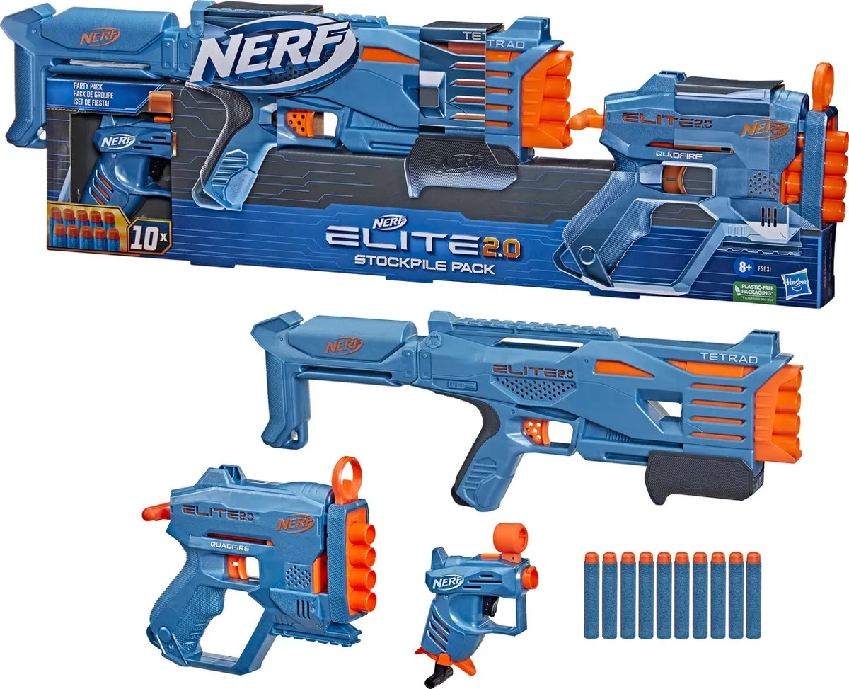 Nerf Elite 2.0 Stockpile pack ,F5031EU4, Speelgoedblaster, 8 jaar