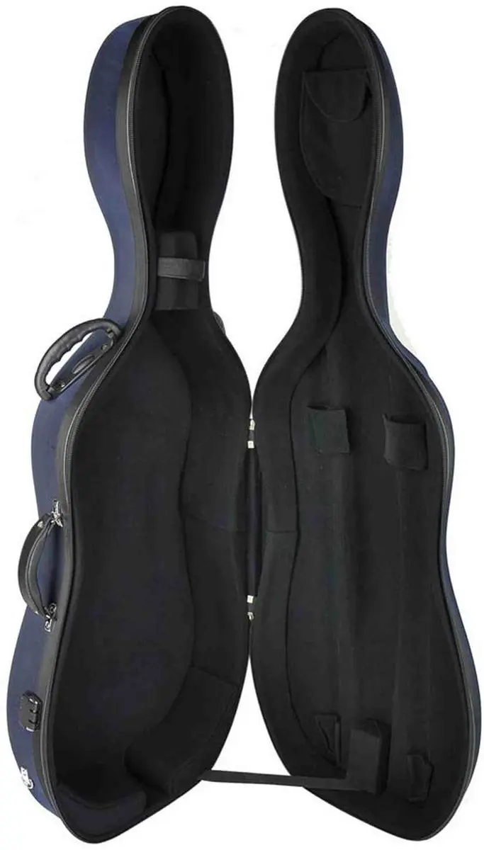 Leonardo CC-144-BU Cellokoffer - 4/4 Gevormd - Blauw
