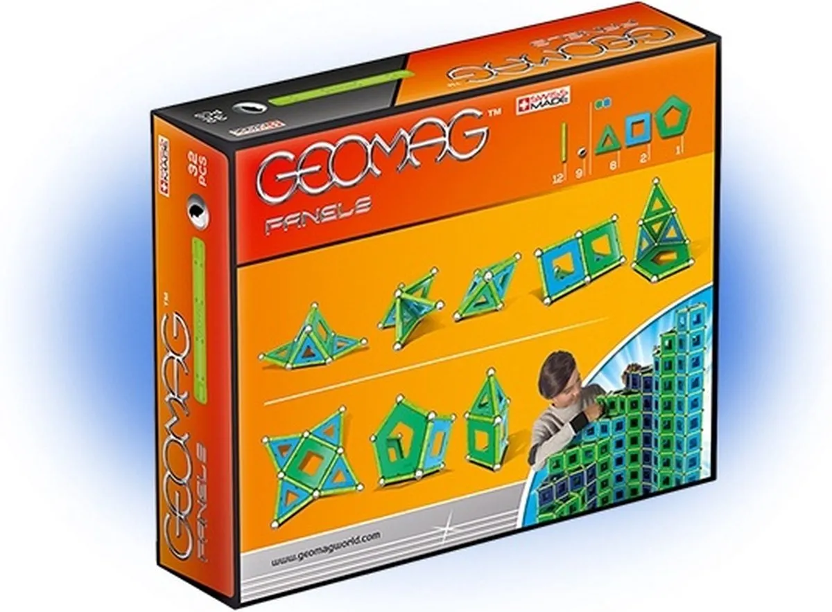 Geomag Panels 32-delig - Groen/Blauw