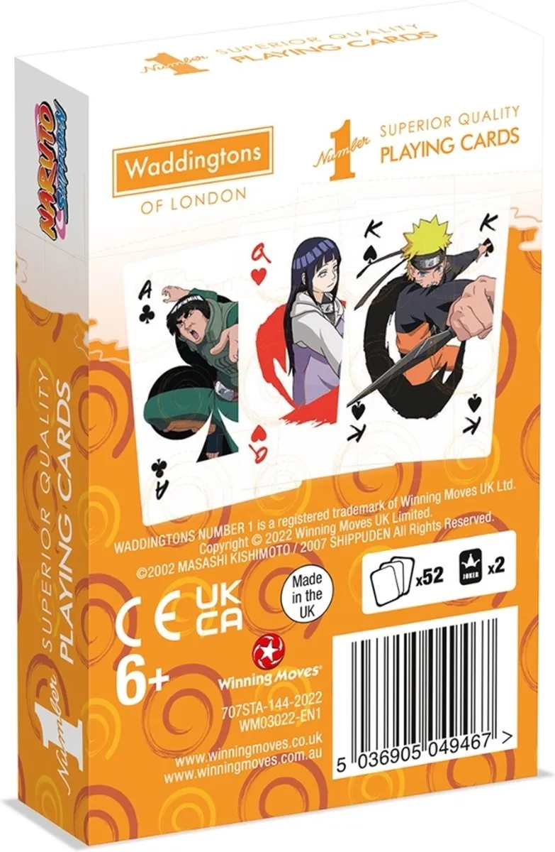 Winning Moves Naruto Speelkaarten Waddingtons No.1 - 2-4 Spelers