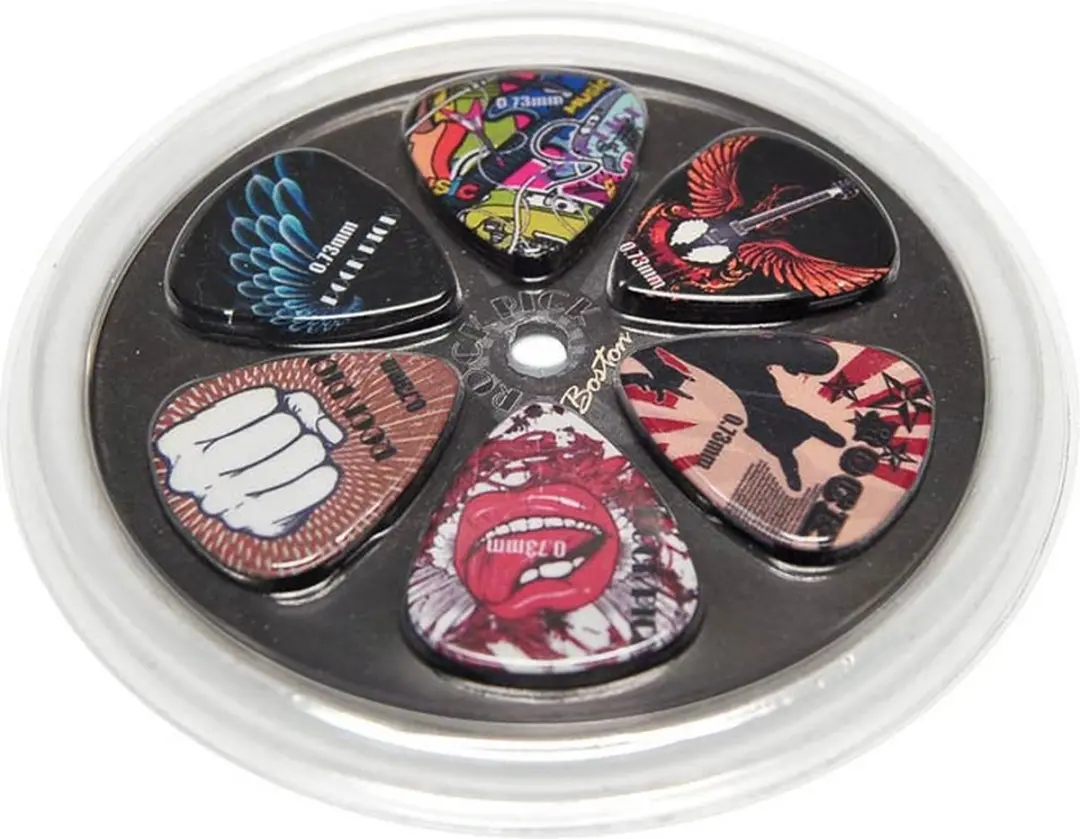 Boston BRP6-073 Plectrums Celluloid 0.73mm - 6 Stuks