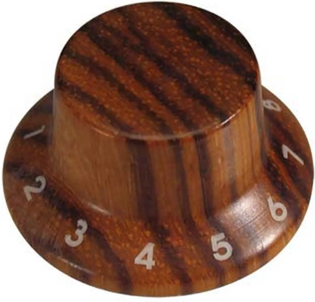Boston KWZ-310 Stallion Belknop Hout Zebra 25x13mm