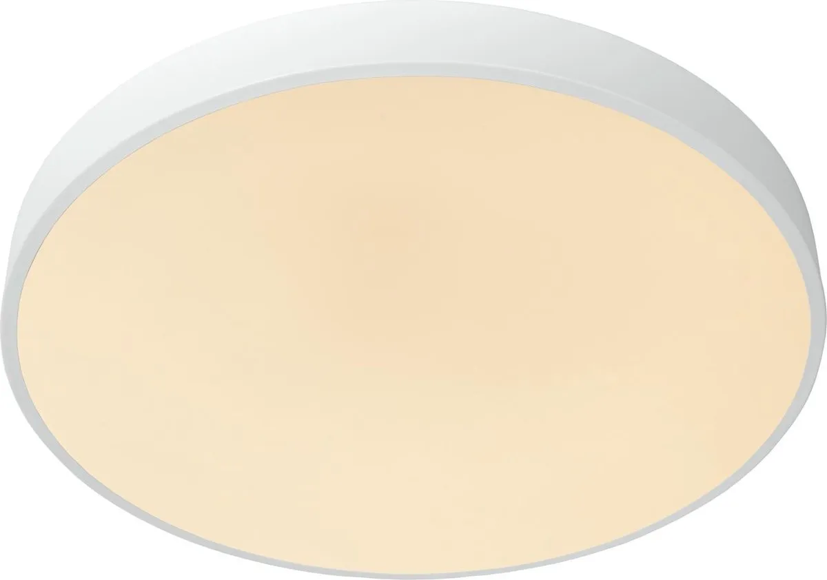Lucide UNAR Plafondlamp Ø49,5cm LED 3 StepDim 36W 2700K - Wit