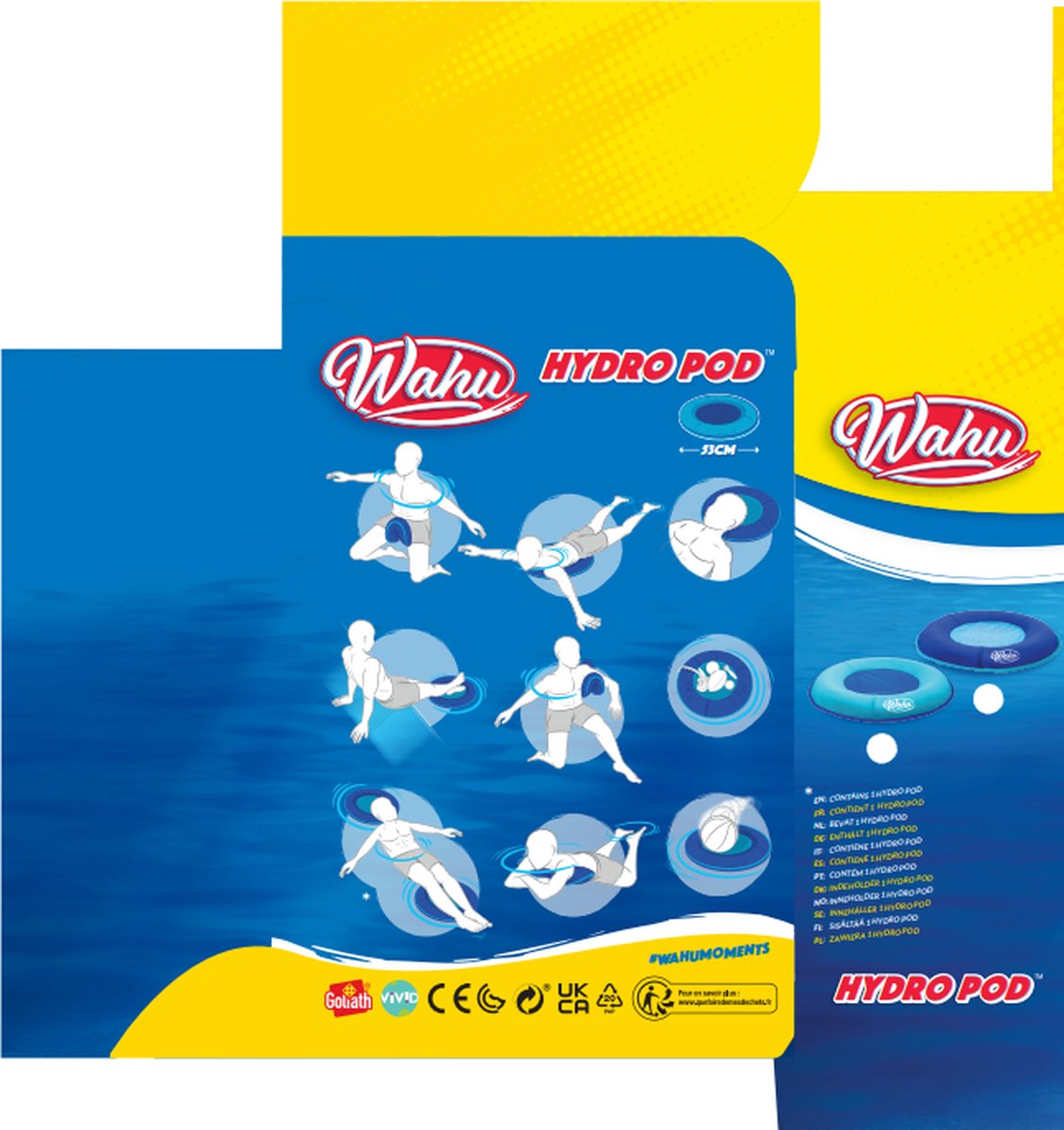 Wahu Hydro Pod - Zwemband - Licht Blauw