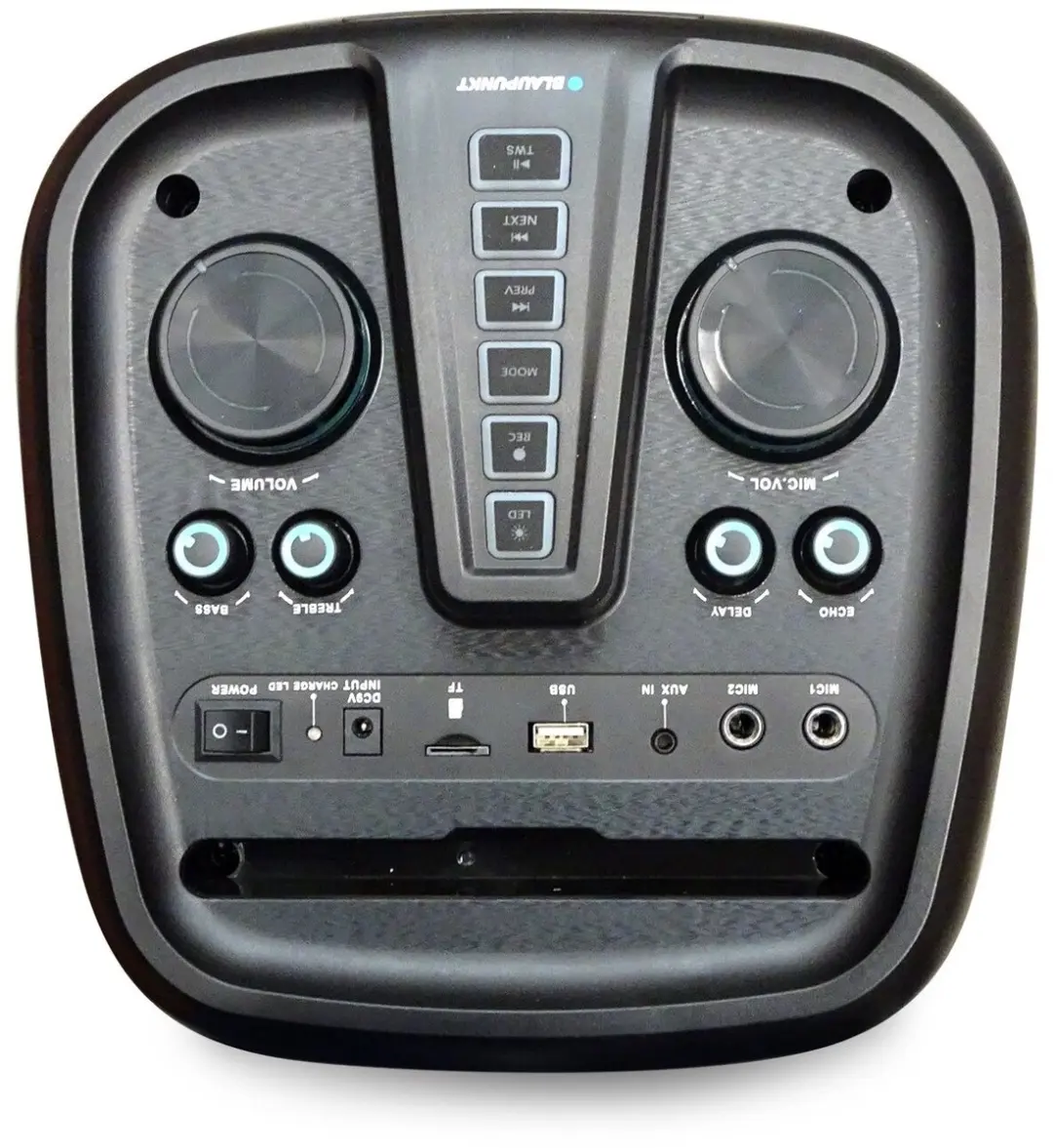 Blaupunkt BLP3963 Partybox Karaokespeaker - 40W RMS - Zwart