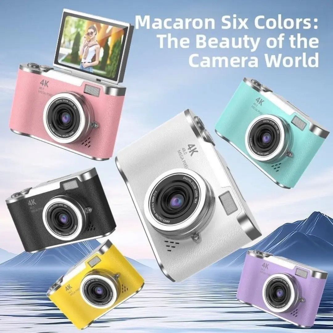 ECTEATOY Digitale Camera 4K 48MP 8721578344571 - Roze