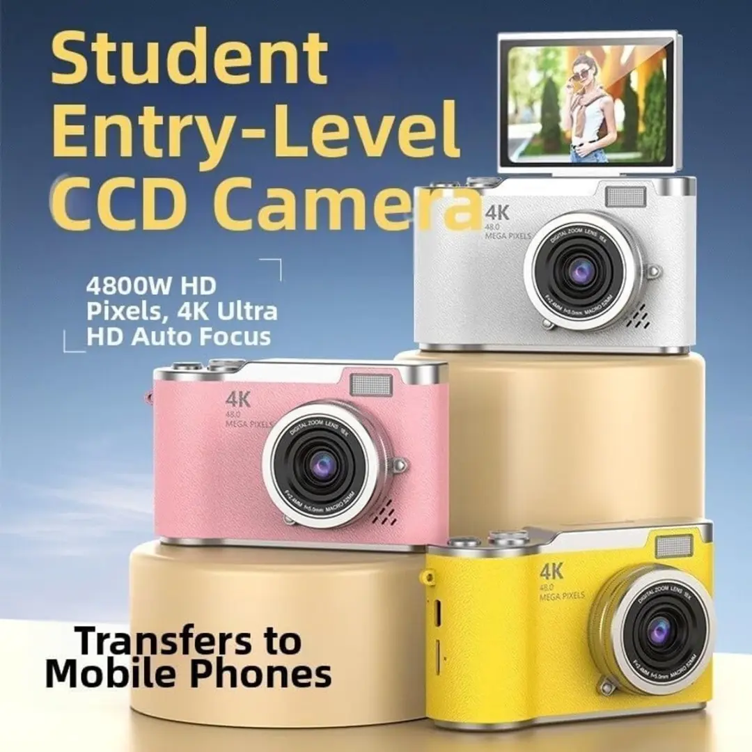 ECTEATOY Digitale Camera 4K 48MP 8721578344571 - Roze