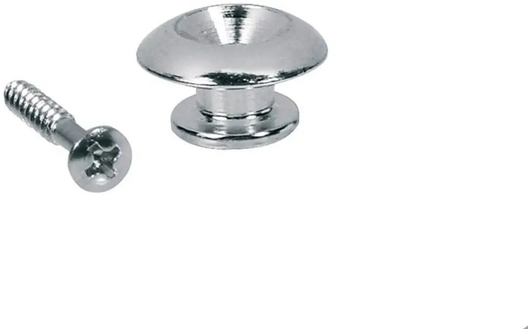 Boston EP-HN-C Sferische Strap Buttons Metaal 17mm - 2 Stuks Chroom - afbeelding 2 van 2