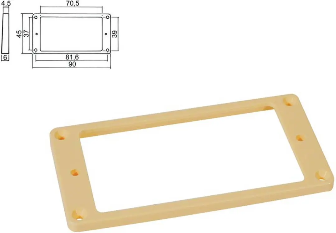 Boston HPF-02-SCR Ivoor Pickup Ring voor Humbucker