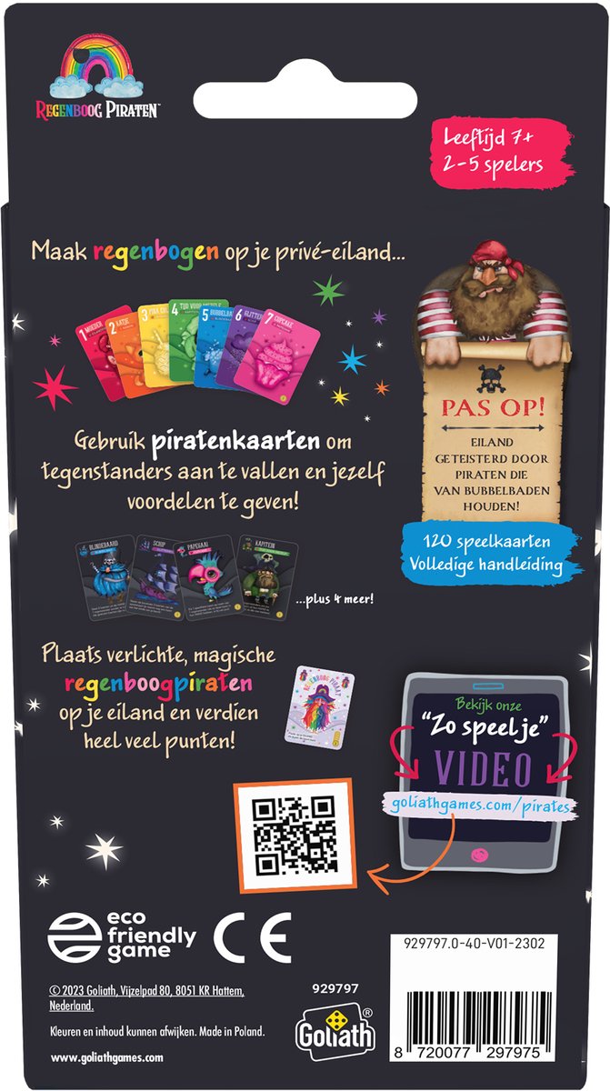 Regenboog piraten - kaartspel
