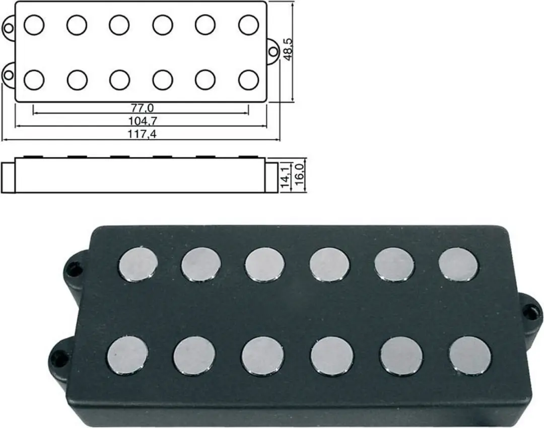 Boston PU-966-BK MM Pickup