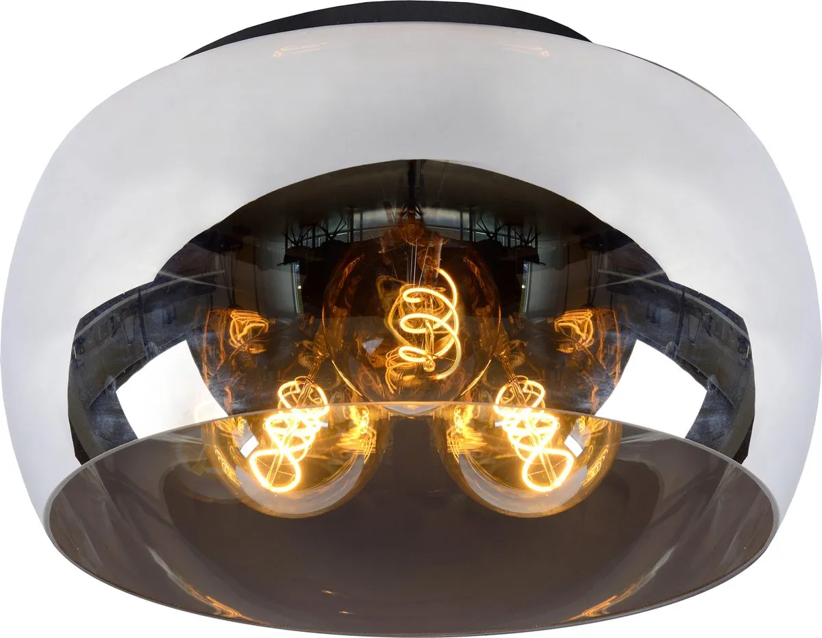 Lucide Olivia Plafondlamp Ø40cm - 3xE27 Fumé