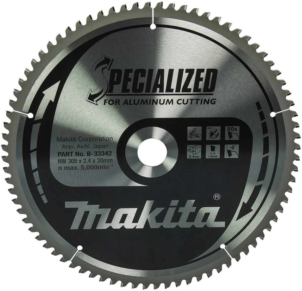 Makita Cirkelzaagblad B-33342 Aluminium 305mm
