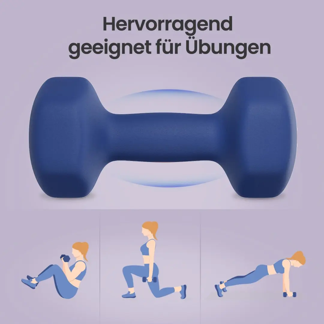 Songmics Halters Set 2x 4 kg - Blauw - afbeelding 6 van 6