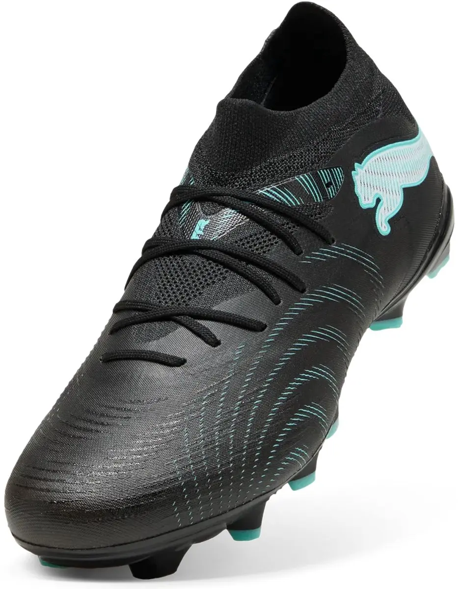 PUMA Future 9 Match FG/AG Sportschoenen 44.5 - Zwart/Intense Mint/Wit