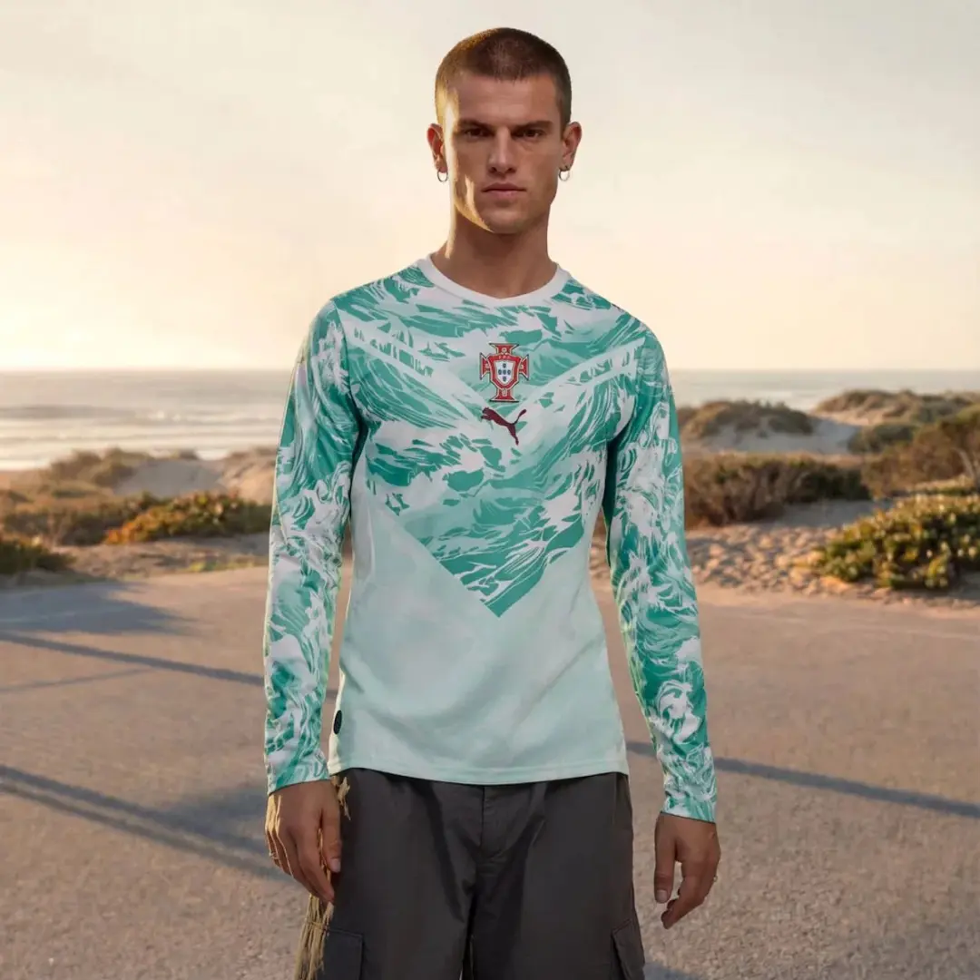 PUMA Portugal 2026 Replica T-shirt Lange Mouwen - M - Groen