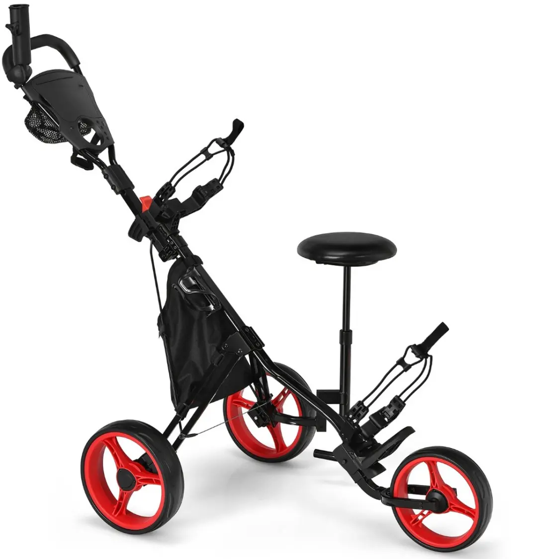 Songmics Commode 5 Lades - Rood/Zwart
