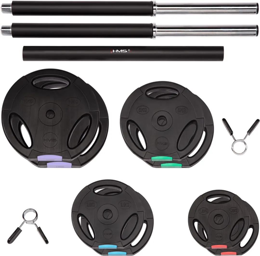 HMS Verstelbare Halter Set - 42 kg - Zwart