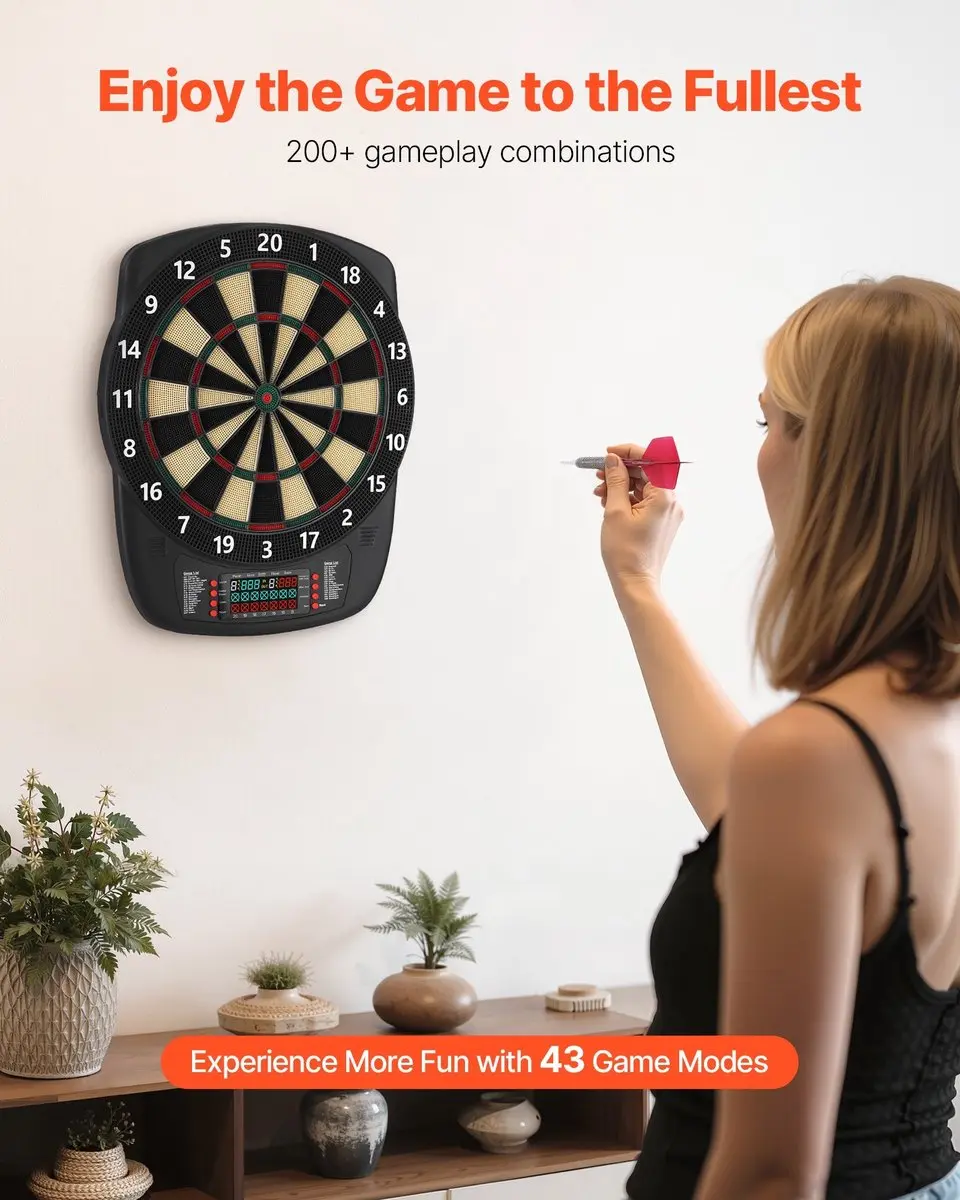 Salora 9653N Elektronisch Dartbord - Softtip - 34,3cm - LCD-kleurendisplay - afbeelding 6 van 6