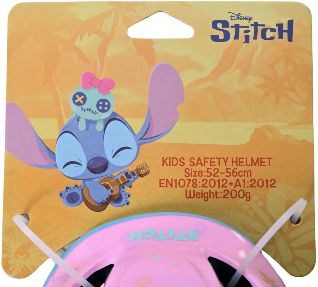 Volare Disney Stitch Fietshelm 52-56cm - Roze