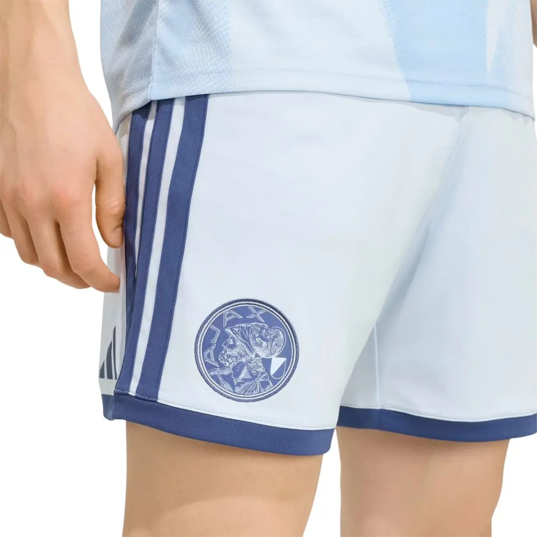 adidas Ajax Derde Short 26/27 Heren S - Lichtblauw/Donkerblauw