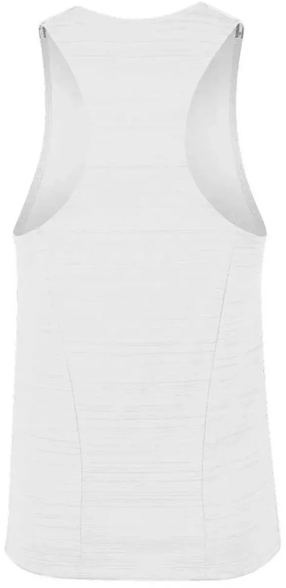 Nike Stock Dry Miler Mouwloos T-shirt S - Wit