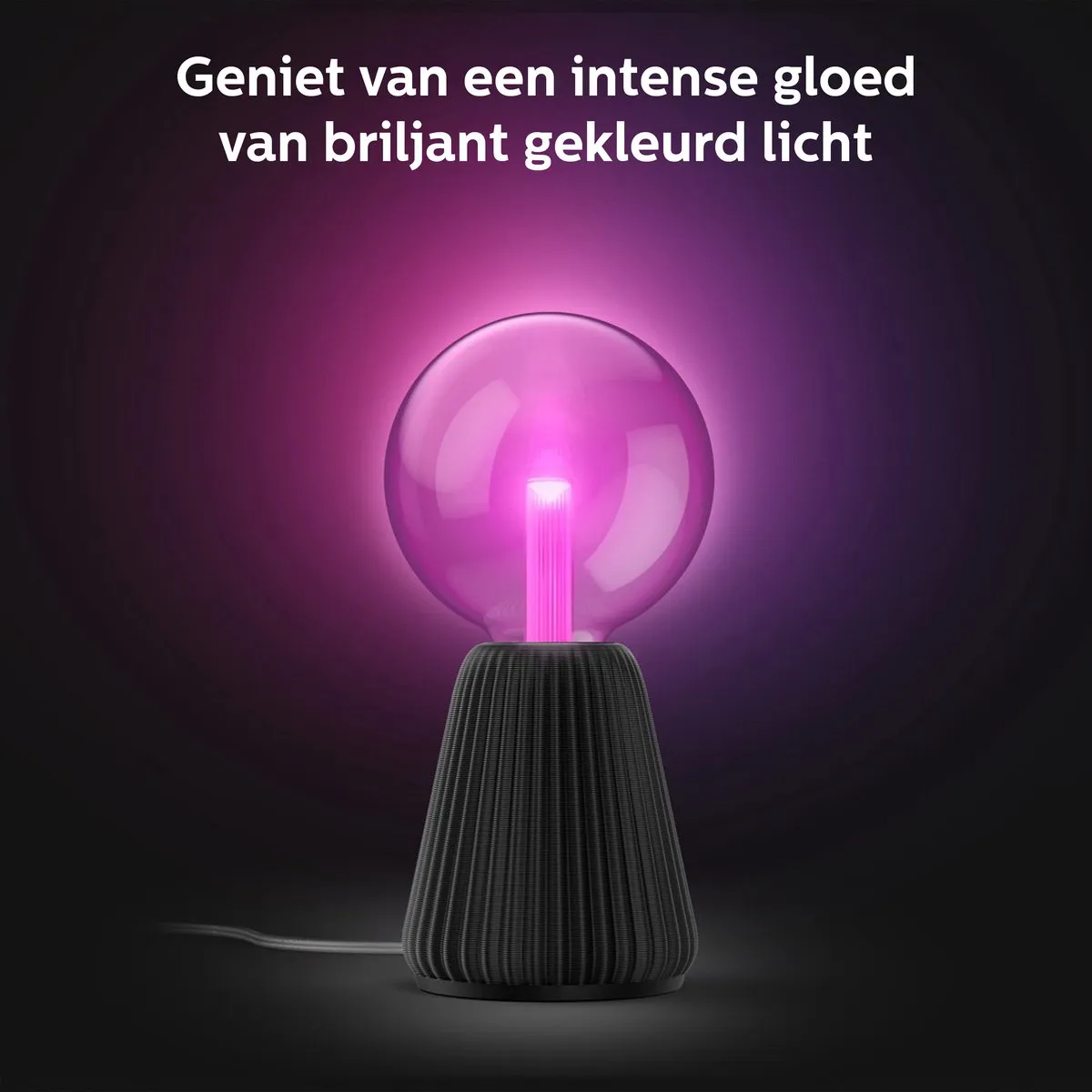 Philips Hue Lightguide 3D-geprinte Tafellamp - Zwart - E27 - RGBW 6.8W