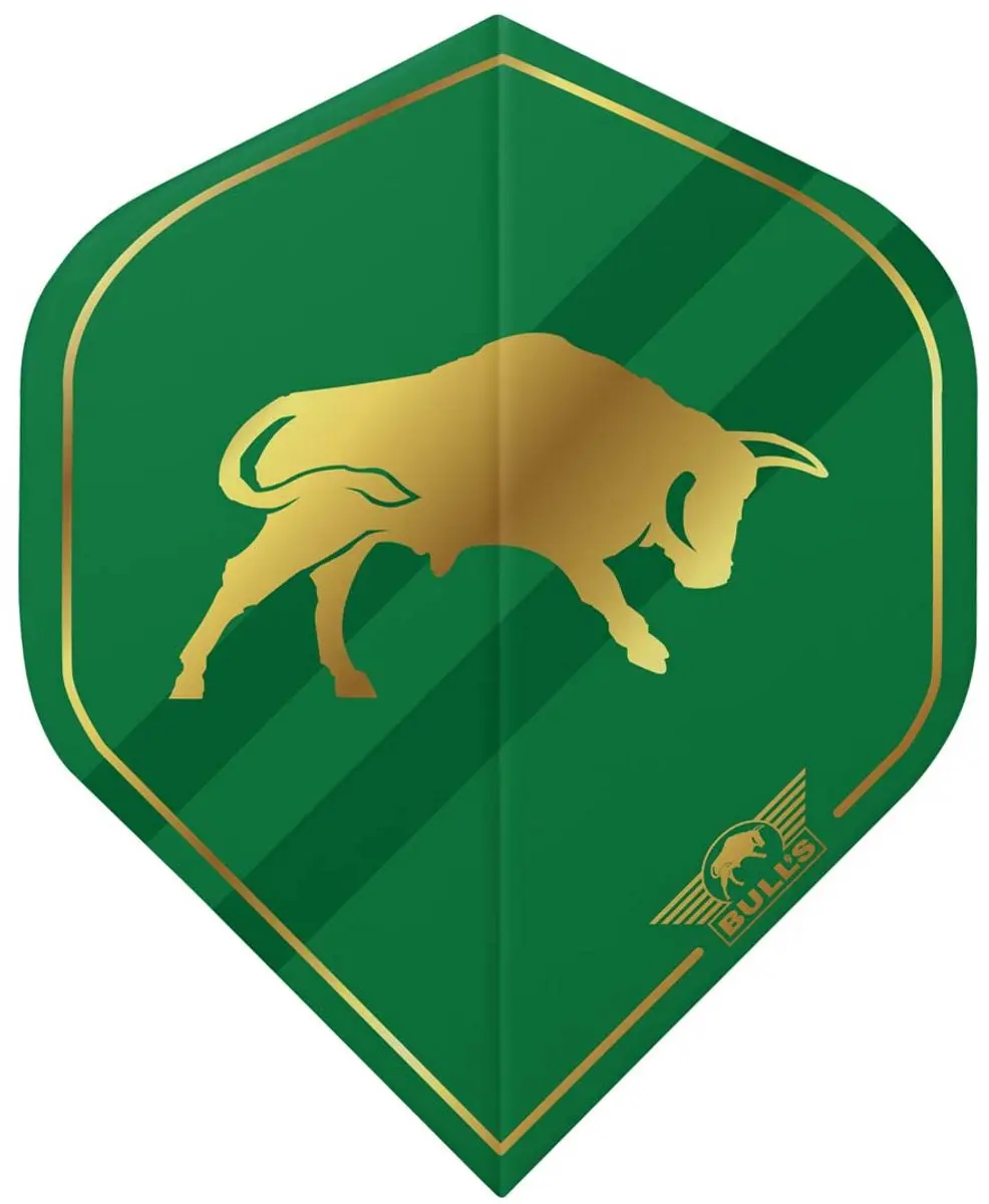 Bull's Retro Std Dart Flights Groen