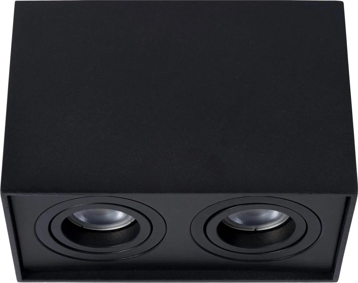 Lucide TUBE Plafondspot 2xGU10 - Zwart