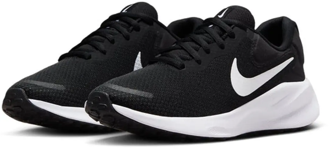 Nike Revolution 7 Sportschoenen 44 - Zwart/Wit