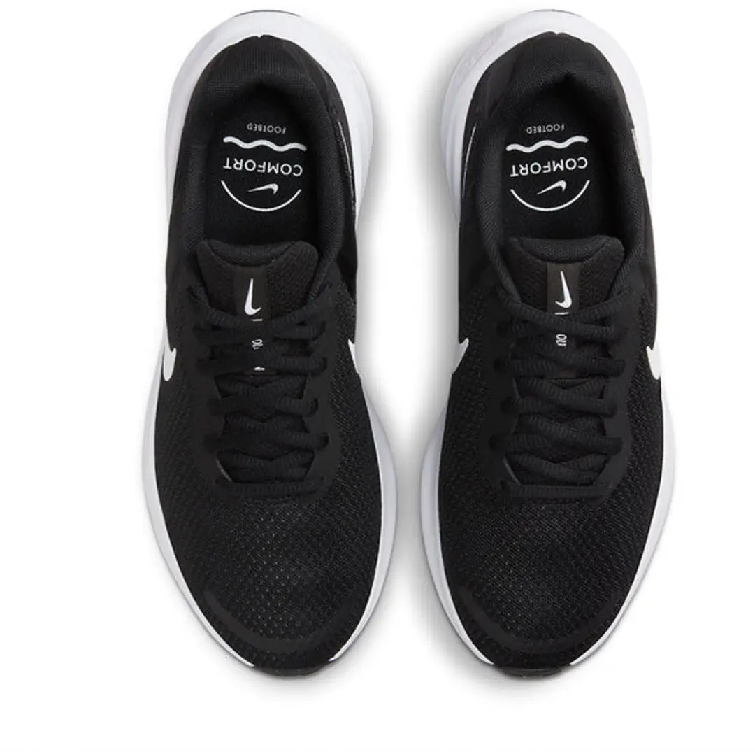 Nike Revolution 7 Sportschoenen 44 - Zwart/Wit