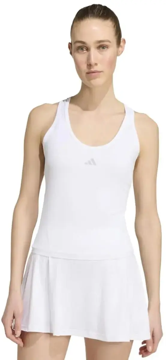adidas Club Midi Mouwloos T-shirt Wit S