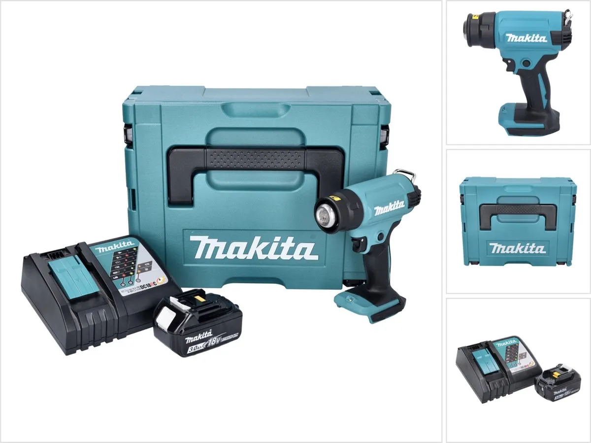 Makita DHG 180 RF1J Heteluchtpistool 18V